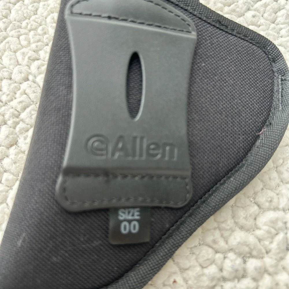 Allen Company Size 00 Ambidextrous Belt Holster Black Nylon Sm Frame Snap Clip